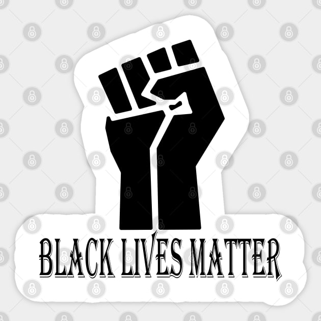 black lives matter fist Sticker by STARSsoft